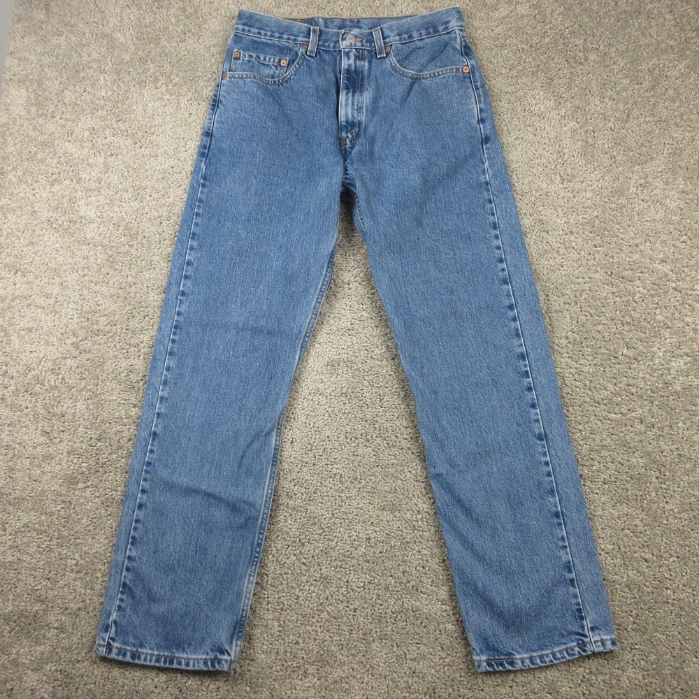 Vintage Levis Jeans Mens 32x30 Blue 505 Regular‎ Straight Denim Pants Y2K 2001